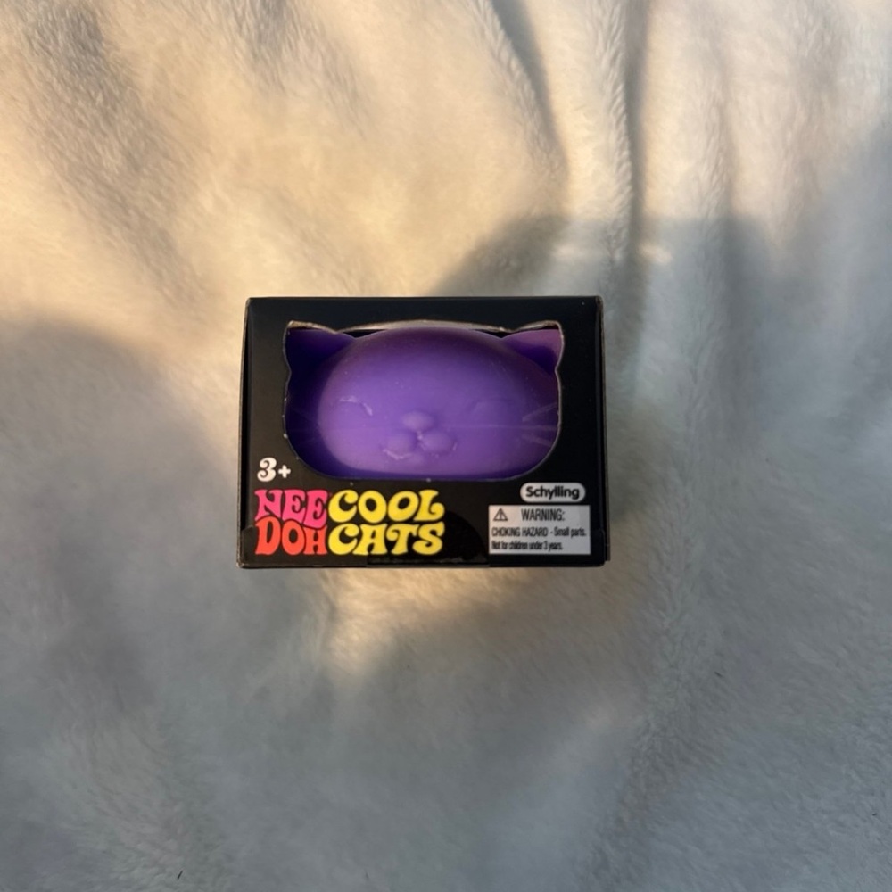 NeeDoh Cool Cats Teal Stress Ball Toy by Schylling